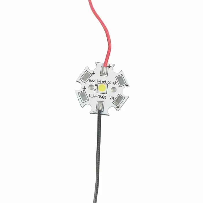 Intelligent LED Solutions OSCONIQ® P3030 LED Array, 1 Blue LED, ILH-PO01-BLUE-SC221-WIR200.