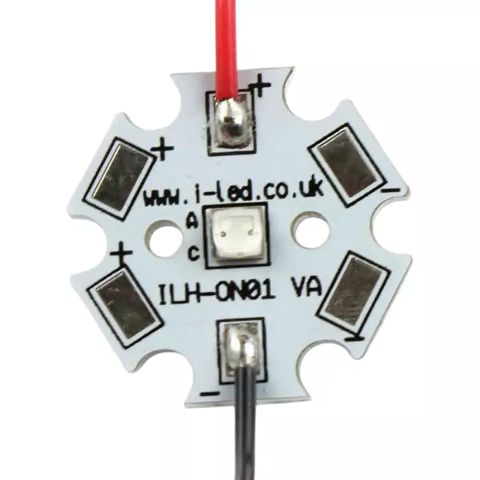 Intelligent LED Solutions OSLON Square 1+ PowerStar LED Array, 1 Neutral White LED (4000K), ILH-OG01-NU80-SC221-WIR200.