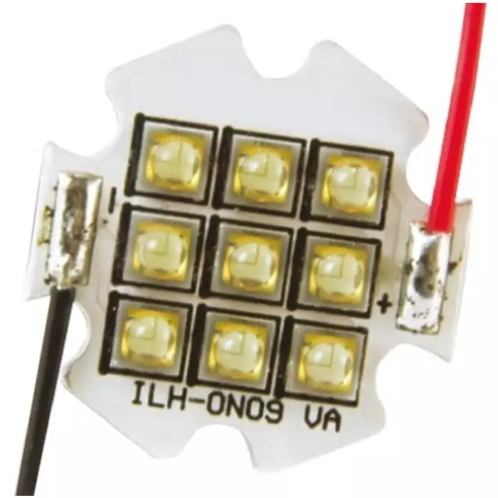 Intelligent LED Solutions OSLON 80 9+ PowerStar LED Array, 9 Blue LED, ILH-ON09-DEBL-SC211-WIR200.