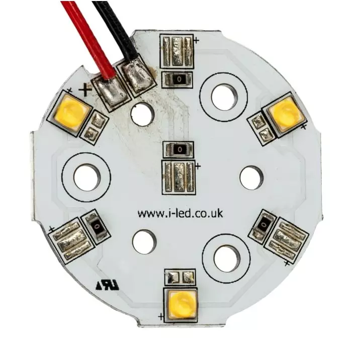 Intelligent LED Solutions OSLON 80 PowerAnna Coin LED Array, 3 White LED (4000K), ILC-ONA3-NUWH-SC211-WIR200.