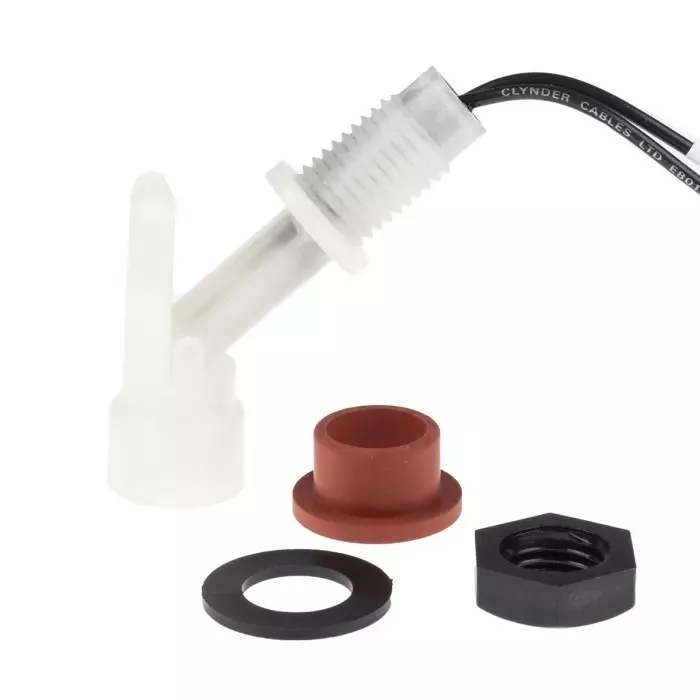 SENSATA / CYNERGY3 LLF 70 Series Horizontal External Polypropylene Float Switch 1 m Cable SPNO 240V AC Max 120V, LLF74Y100RM