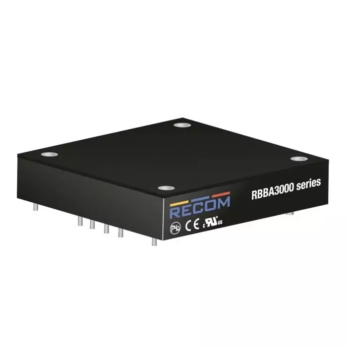 RECOM POWER DC-DC Converter 0-60 V DC 50A Output 9-60 V DC Input PCB Mount, RBBA3000-50