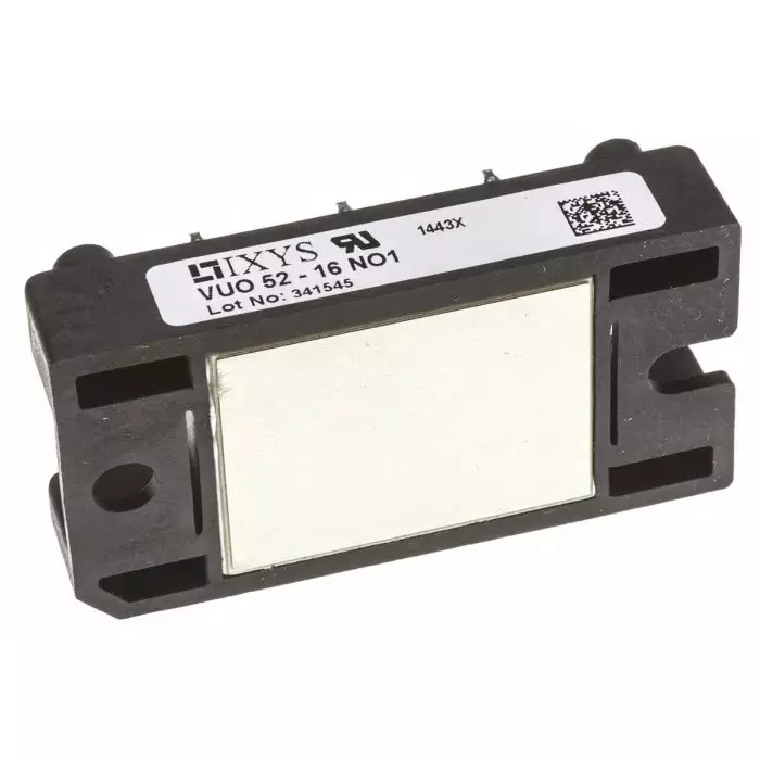 IXYS SEMICONDUCTOR Bridge Rectifier Module 55 A 1600 V 3-Ph Ase 5-Pin, VUO52-16NO1