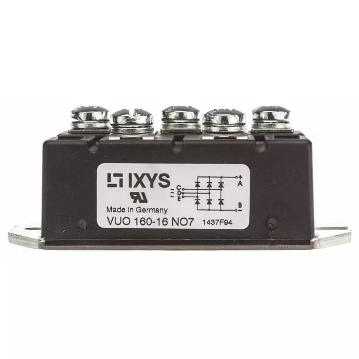 IXYS SEMICONDUCTOR Bridge Rectifier Module 175 A 1600 V 3-Ph Ase 5-Pin, VUO160-16NO7