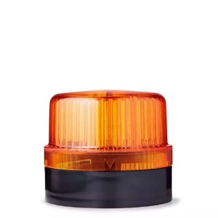 AUER Signal BLG Series Amber Flashing Beacon 24 V AC/DC Base Mount Panel Mount LED Bulb IP65, 807501405