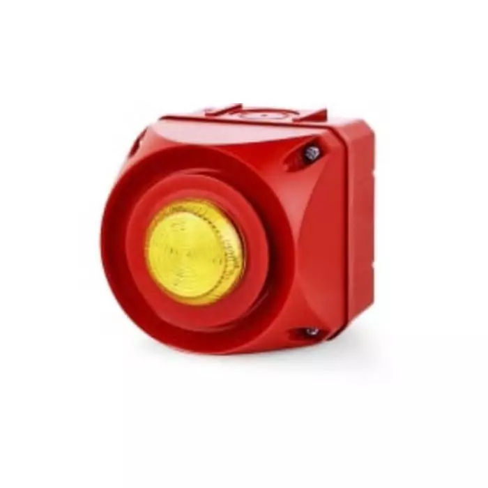 AUER Signal ADS-T Series Yellow Sounder Beacon 24 V AC/DC IP65 Surface Mount 108 at 1 Metre, 875177405