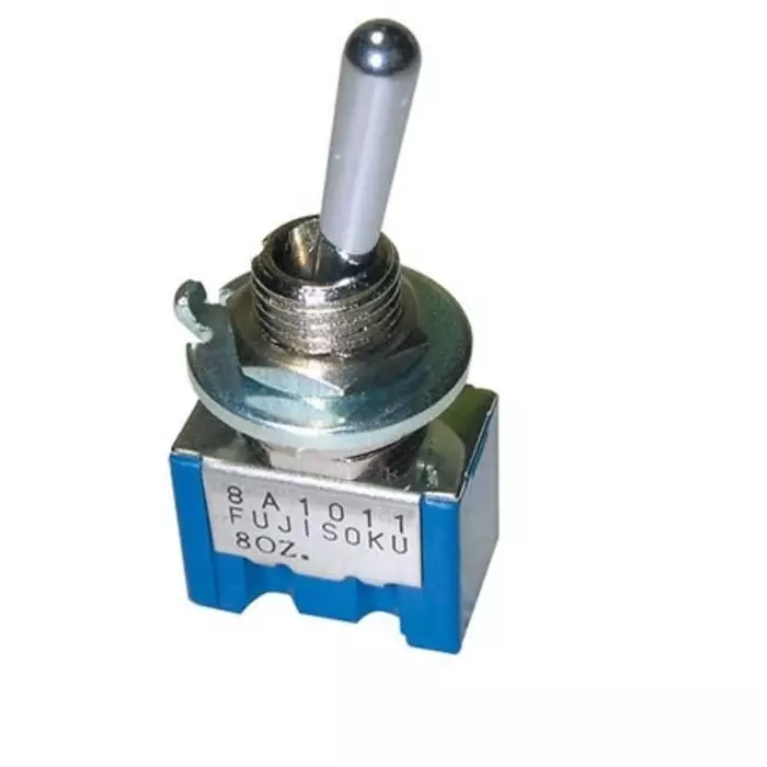 NIDEC COPAL ELECTRONICS GMBH Toggle Switch PCB Mount On-Off-On DPDT Solder Terminal, 8J2021-Z (Pack of 25 Pcs)