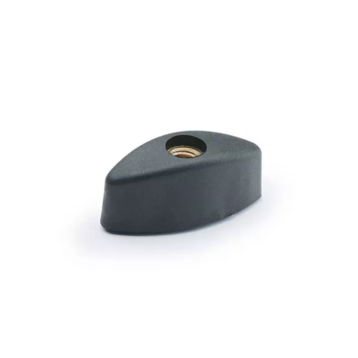 Elesa Glass Fibre Reinforced Polyamide Wing Knob M6 Threaded Through Hole, 8358 (Pack of 10 Pcs)