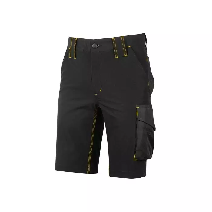 UPower FUTURE Black 14% Spandex 86% Nylon Work Shorts, WFU196BC-L