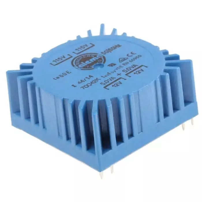 Nuvotem Talema Toroidal Transformer 115 V AC 230 V AC 2 x 12V AC 10VA 2 Output, 70042K