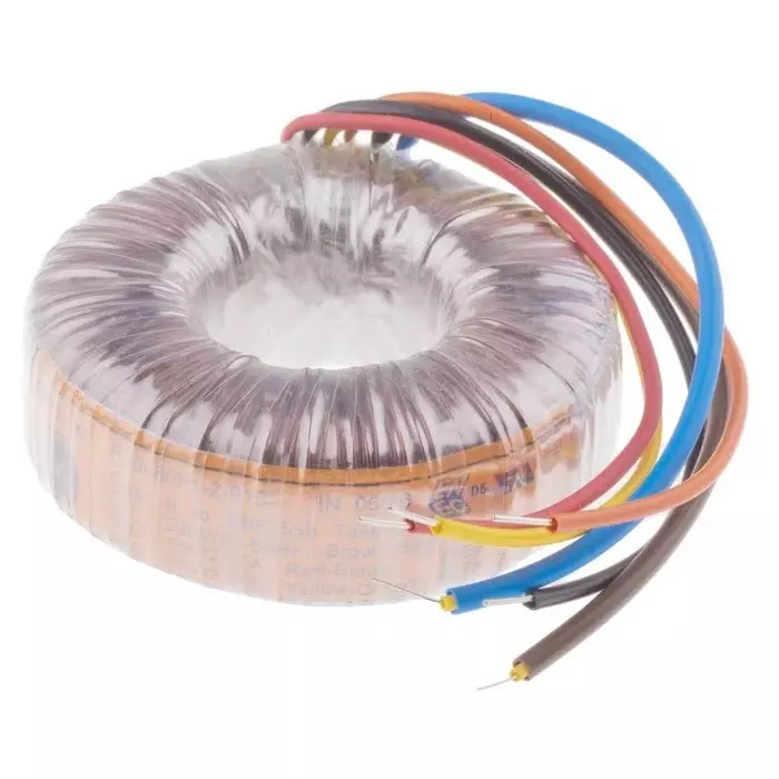Nuvotem Talema Toroidal Transformer 230V AC 2 x 15V AC 80VA 2 Output, 0080P1-2-015