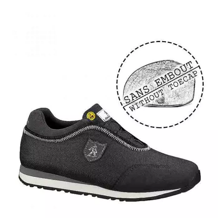 LEMAITRE SECURITE RALPH Unisex Safety Shoes Black No Safety Trainers UK 3 EU 36, RALPO30NR36 (1 Pair)