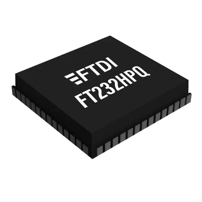 FTDI USB Controller 12 Mbps USB 2.0 3.3 V 56-Pin QFN 56, FT232HPQ-TRAY (Pack of 260 Pcs)