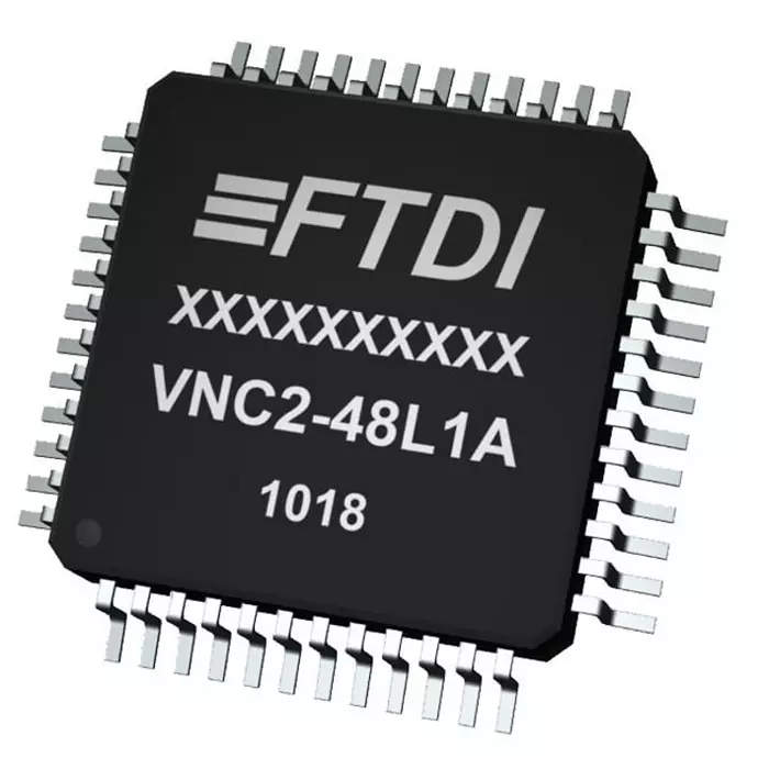 FTDI USB Controller 12 Mbps USB 3.3 V 48-Pin LQFP, VNC2-48L1C-TRAY (Pack of 2 Pcs)
