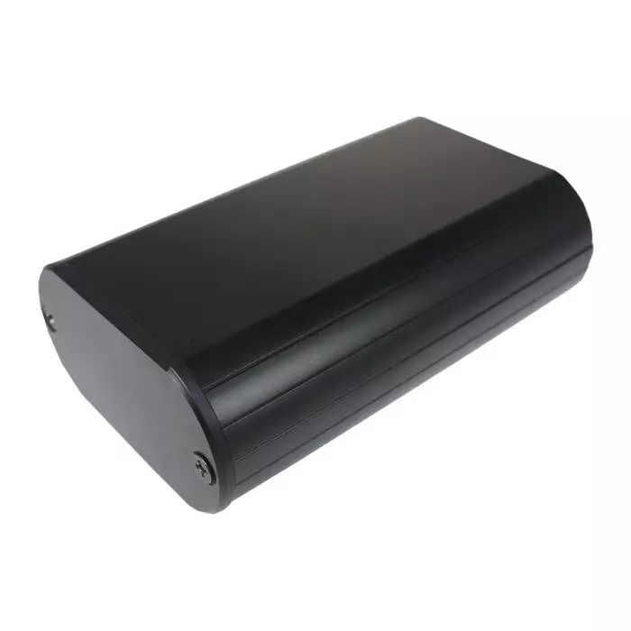 Takachi Electric Industrial MXA Series Black Aluminium Handheld Enclosure  112x70x35 mm, MXA4-7-11BBP