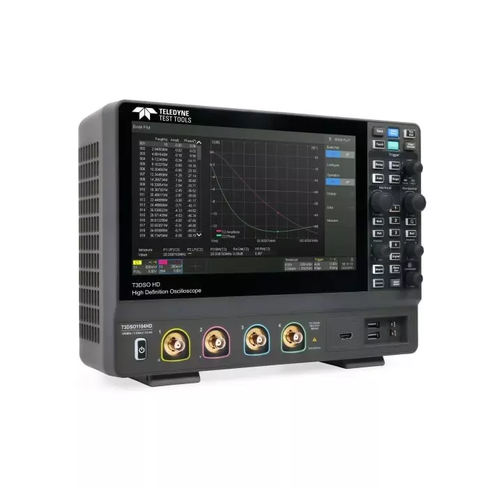Teledyne LeCroy Bench Oscilloscope 100 MHz 4 Analogue Channels, T3DSO1104HD