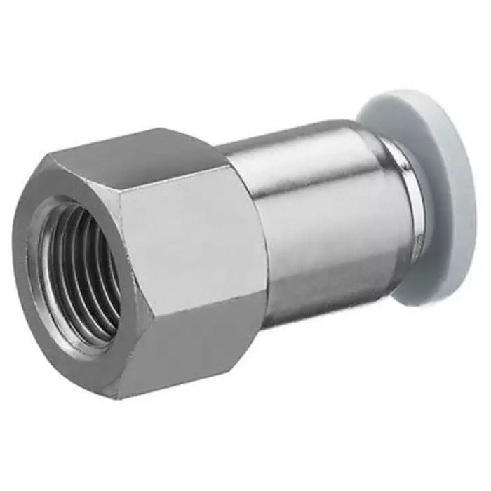 EMERSON – AVENTICS QR1-S-RAI Series Straight Fitting G 1/8 to Push In 6 mm Threaded Connection Style, 2121906180 (Pack of 10 Pcs)