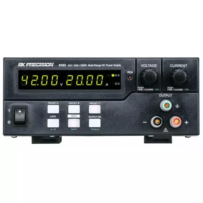 BK Precision 9103 Series Digital Bench Power Supply 42 V 20 A 1-Output 320 W, BK9103