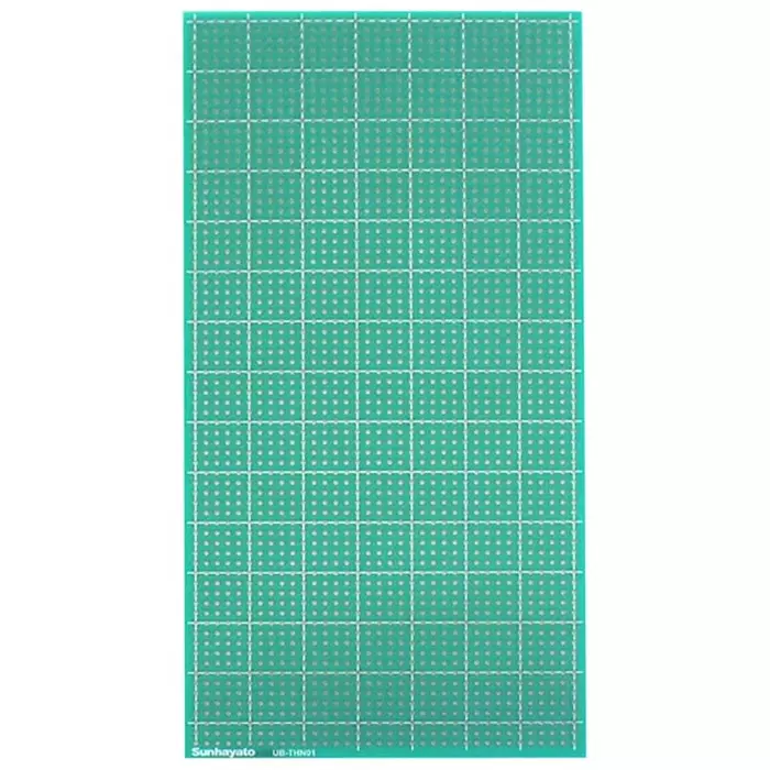 Sunhayato Double Sided Matrix Board FR4 1mm Holes 2.54mm Pitch 190 x 95 x 0.4mm, UB-THN01