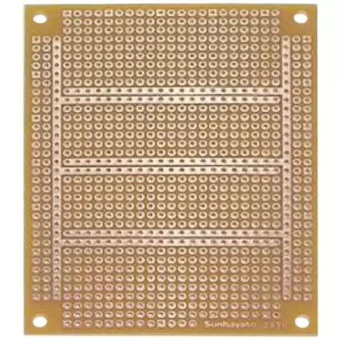 Sunhayato Matrix Board FR1 1mm Holes 2.54 x 2.54mm Pitch 95 x 72 x 1.6mm, ICB-293U