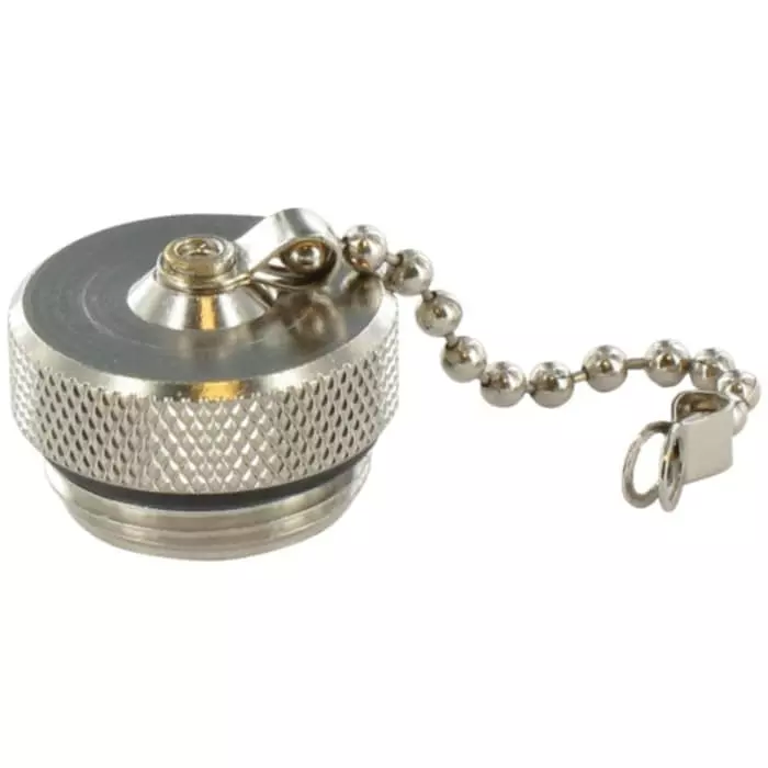 Murrelektronik Limited Silver Connector Cap 22 mm Shell Size for Use with Chain, 55390