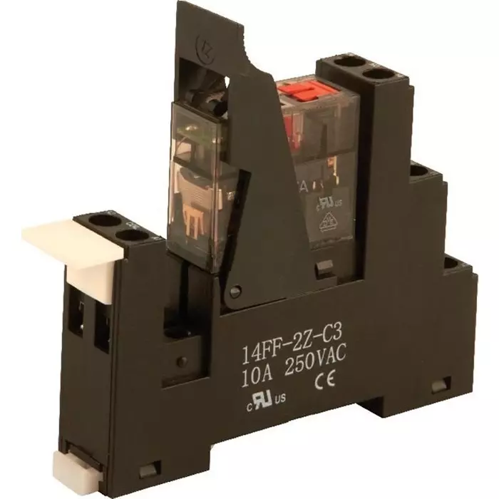 Hongfa Europe GMBH RMTFL Series Interface Relay DIN Rail Mount 24V ac Coil DPDT 2-Pole 16A Load, 2RMTFL-24A-3