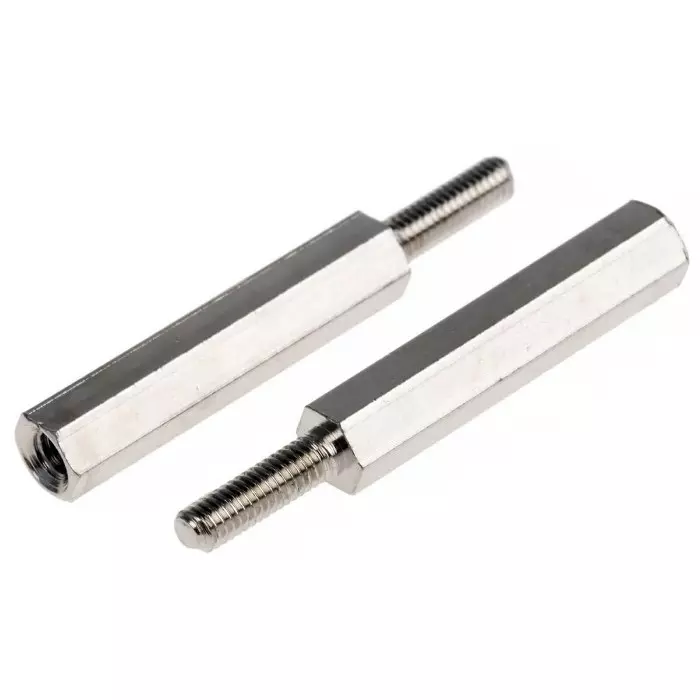 ESSENTRA COMPONENTS Standoff M3 Thread 25 mm Body Brass Male/Female, HTSB-M3-25-5-2