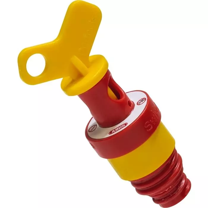 ABUS Red Yellow 1-Lock ABS Fuse Lockout 6.5mm Shackle 84mm Attachment, E233