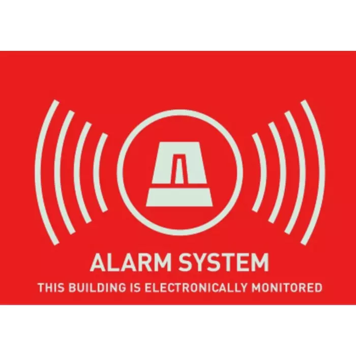 ABUS Security-Center Hazard Warning Floor Sticker (English), AU1315