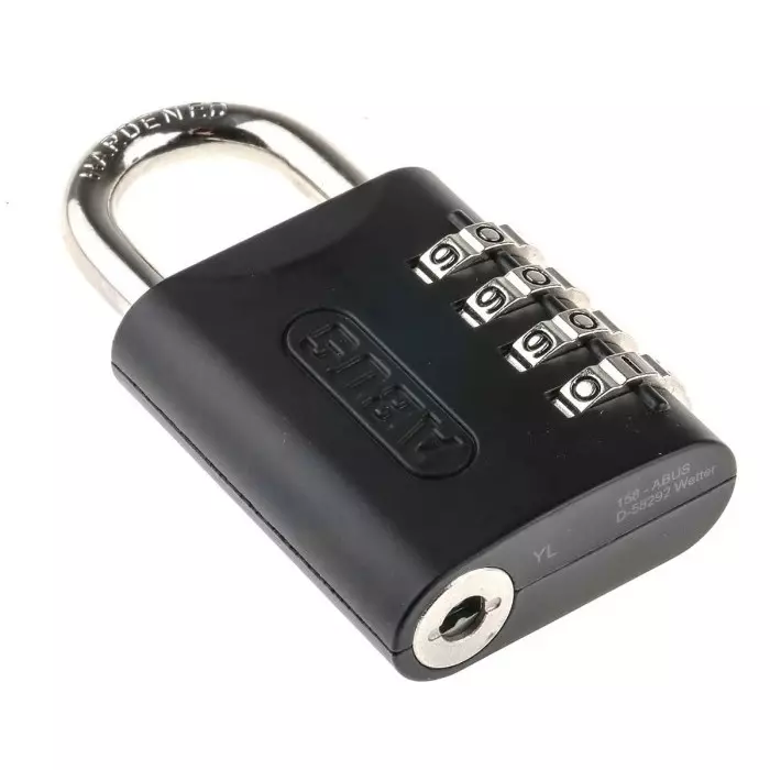 ABUS Combination Weatherproof Steel Combination Padlock 6 mm Shackle 45 mm Body, 158KC/45 AP4050