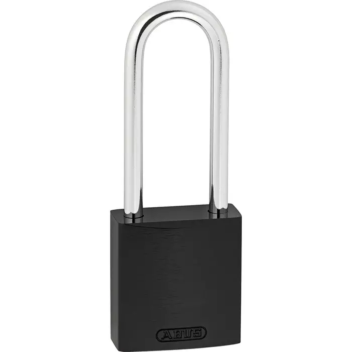 ABUS 72/30 Key Weatherproof Aluminium Steel Safety Padlock 4.4 mm Shackle 32.2 mm Body, 72/30HB50 Black