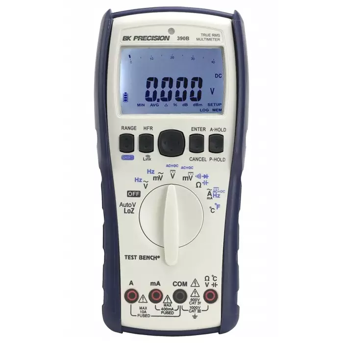 BK Precision Handheld Digital Multimeter 10A ac Max 10A dc Max 1000V ac Max, BK390B