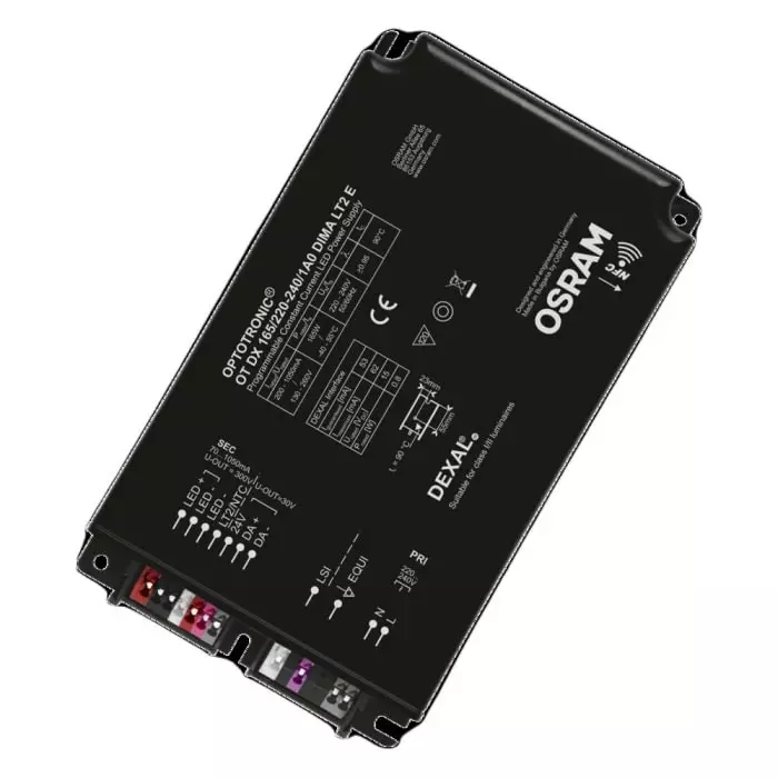 OSRAM LEDVANCE Dimmable LED Driver 130-260V Output 165W Output 1.05A Output Constant Current Dimmable, OT-DX-165/220-240/1A0-DIMA-LT2-E