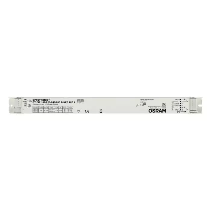 OSRAM LEDVANCE LED Driver 64-300V Output 100W Output 700mA Output Constant Current, OT-FIT-100/220-240/700-D-NFC-IND-L
