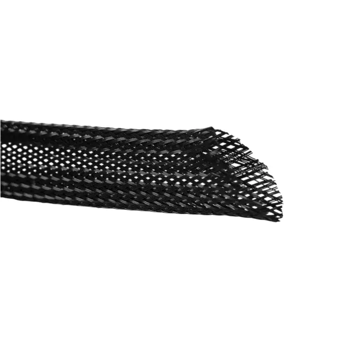 SES Sterling Expandable Braided PET Black Cable Sleeve 8mm Diameter 100m Length, 6240005010