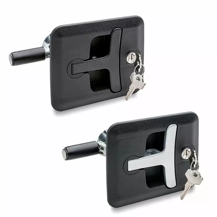 Elesa Polyamide Lockable Compression Latch, 128 x 116 x 75mm, 421504