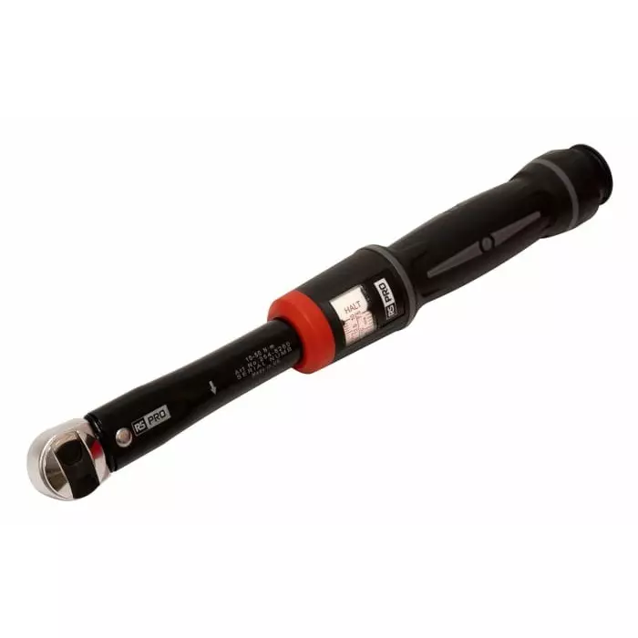 RS PRO Click Torque Wrench 10-50 Nm 3/8 inch Square Drive, Black