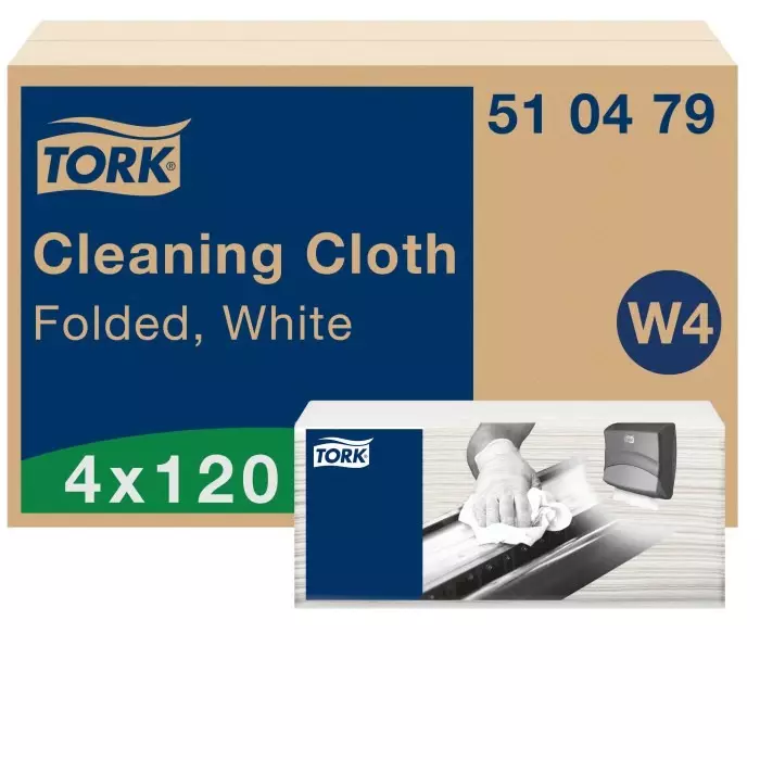 Tork White Non Woven Fabric Cloths for Heavy Duty 41.5 x 35.5 Repeat Use, 510479