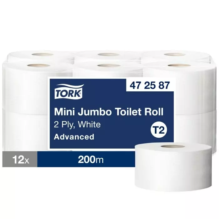 Tork Toilet Roll White 2-Ply 1000 Sheets, 472587