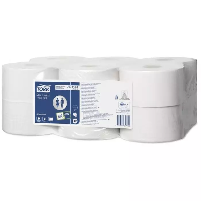 Tork Toilet Roll White 2-Ply 1000 Sheets, 472587