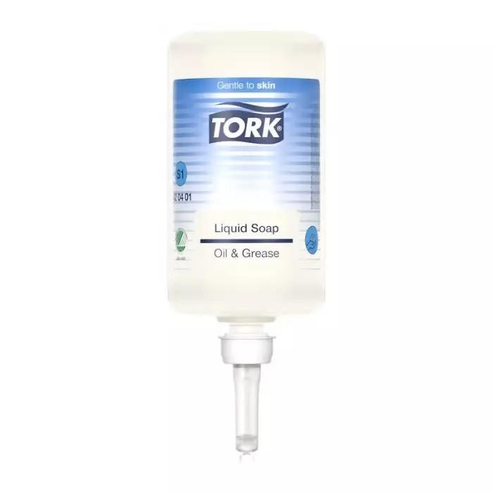 Tork Unscented Oil and Grease Hand Cleaner Soap with EU Ecolabel 1 L Bottle, 420401