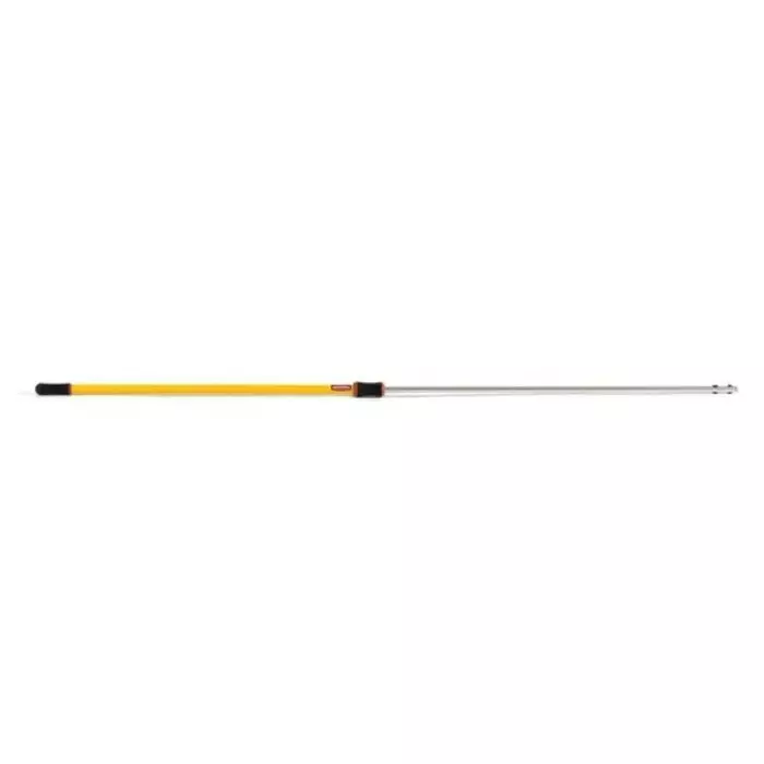 RUBBERMAID Yellow Aluminium Telescopic Handle 1.22 m for Use with Mop Pads, FGQ76500YL00