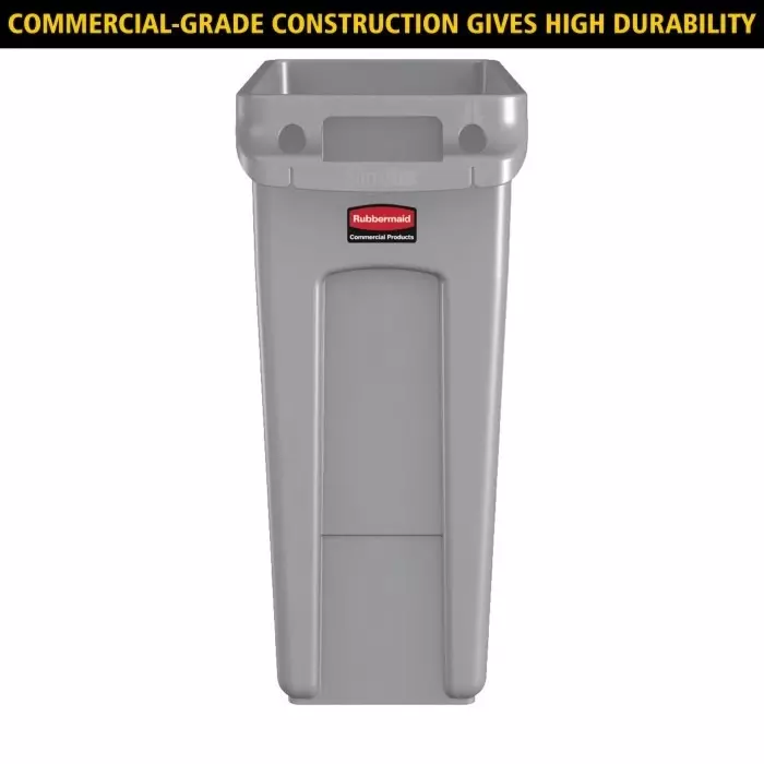 RUBBERMAID Slim Jim 23gal Red Polypropylene Waste Bin, 1956189