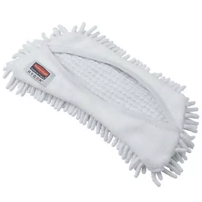 RUBBERMAID HYGEN White Microfibre Mop Cover, FGQ86100WH00