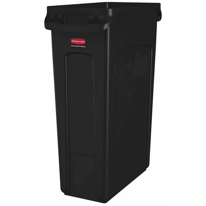 RUBBERMAID Slim Jim 87L Black PE Waste Bin, FG354060BLA