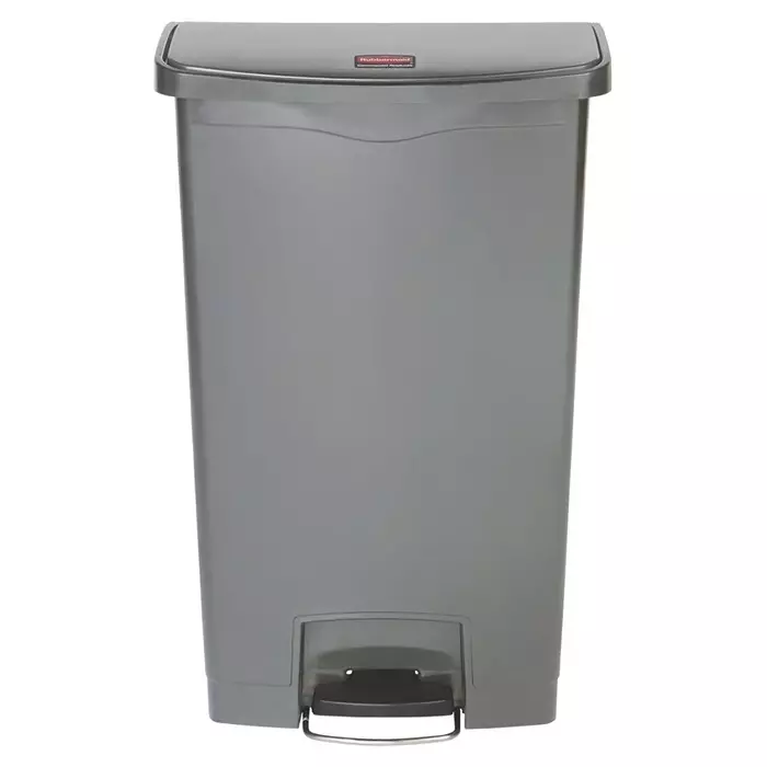 RUBBERMAID Slim Jim 68L Grey Pedal PE Waste Bin, 1883604
