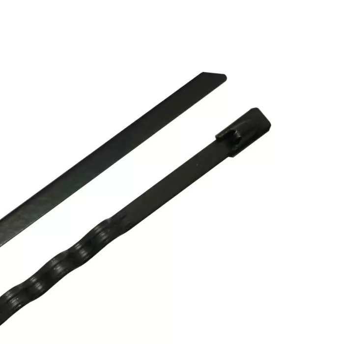 RS PRO Cable Tie 360x4.6 mm 316 Stainless Steel, Black
