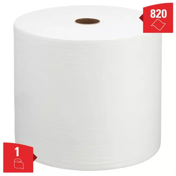 Kimberly-Clark Dry Industrial Wipes White 870 Wipes 310 x 315mm for General Cleaning, 8348