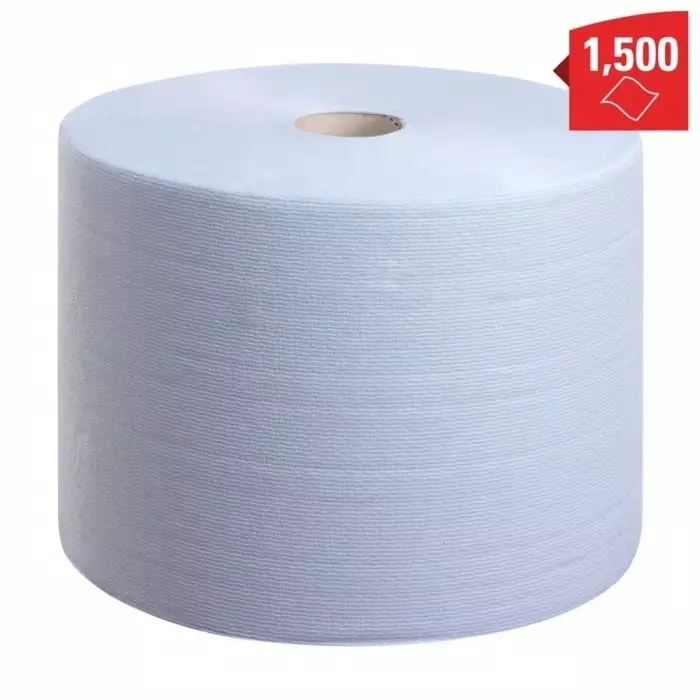 Kimberly-Clark WypAll Rolled Blue Paper Towel 380x235mm 1500 Sheets, 7140