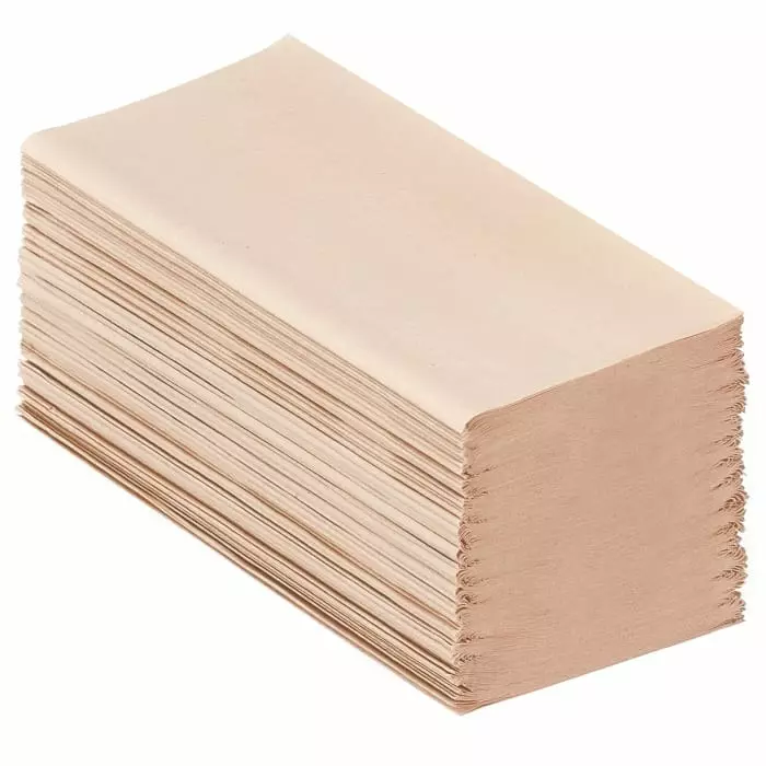 Kimberly-Clark Hostess Folded Natural Paper Towel 216mm 318 Sheets, 6832